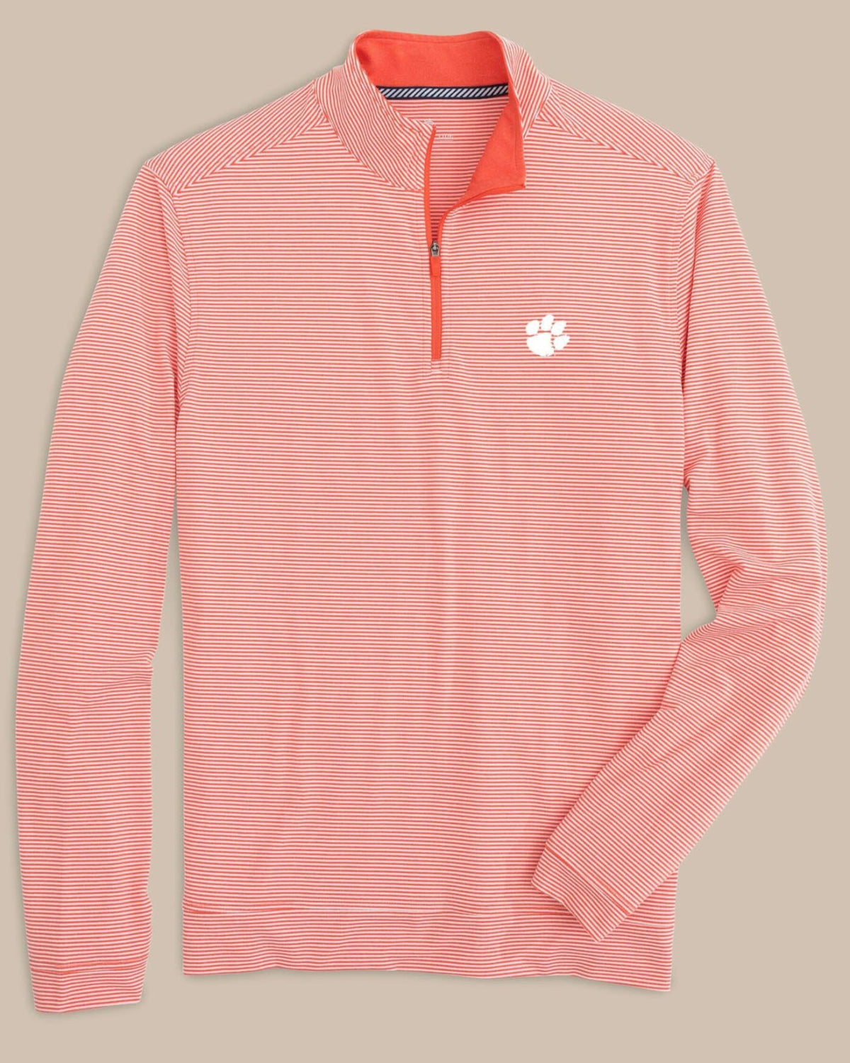 Clemson Tigers Stripe Heather Quarter Zip