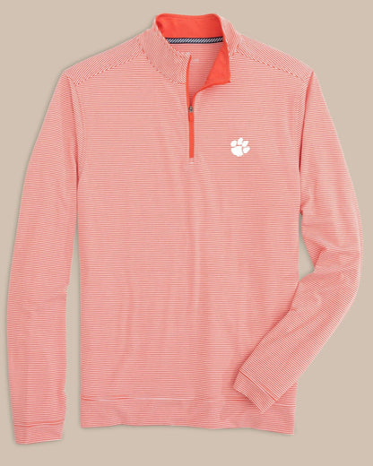 Clemson Tigers Stripe Heather Quarter Zip