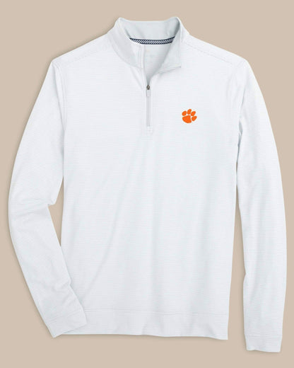 Clemson Tigers Stripe Heather Quarter Zip