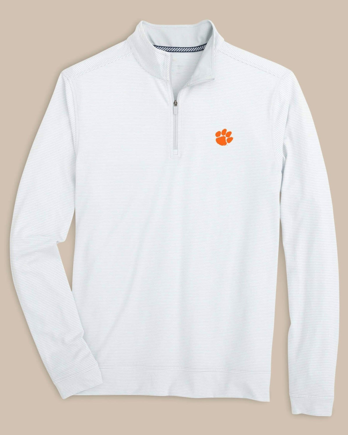 Clemson Tigers Stripe Heather Quarter Zip