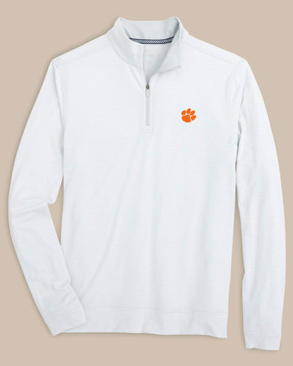 Clemson Tigers Stripe Heather Quarter Zip