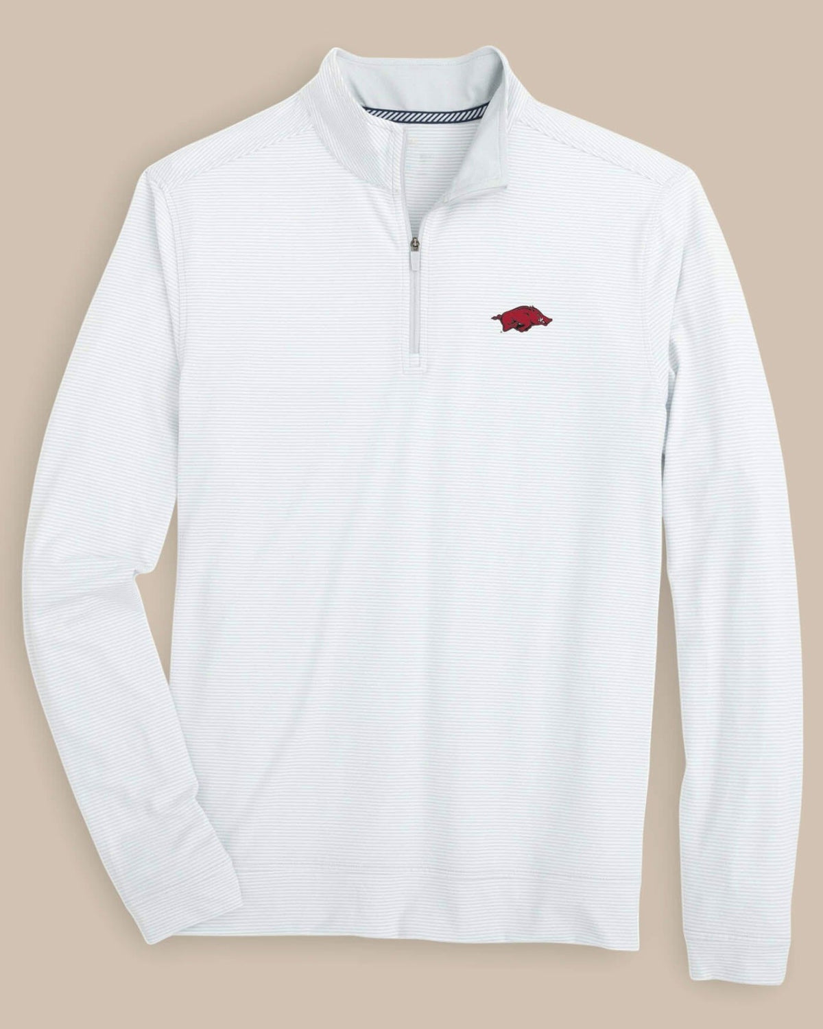 Arkansas Razorbacks Stripe Heather Quarter Zip