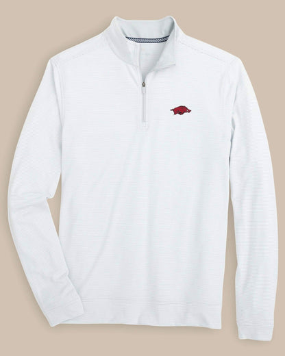 Arkansas Razorbacks Stripe Heather Quarter Zip