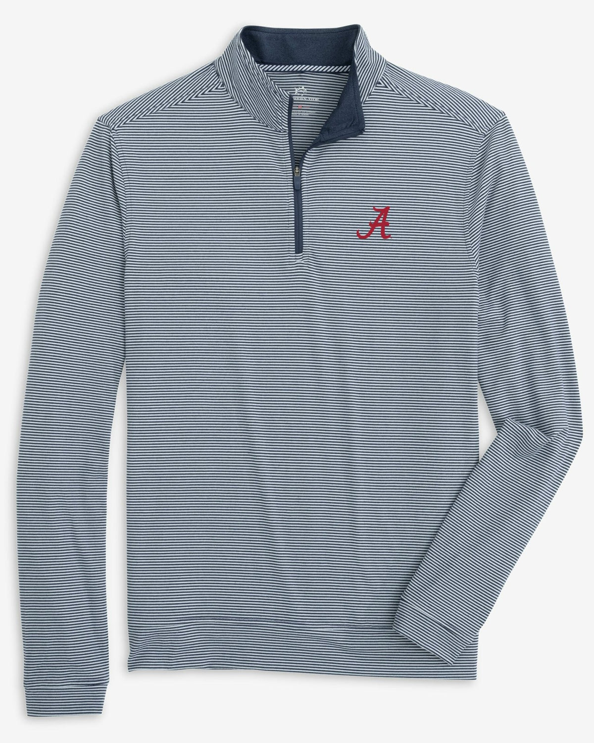 Alabama Crimson Tide Stripe Heather Quarter Zip