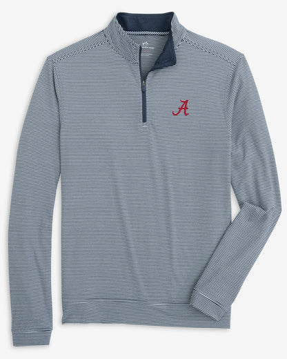 Alabama Crimson Tide Stripe Heather Quarter Zip