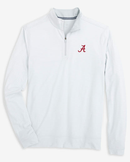 Alabama Crimson Tide Stripe Heather Quarter Zip