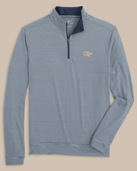 Georgia Tech Stripe Heather Quarter Zip