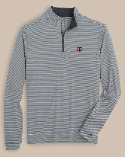Texas A&M Aggies Stripe Heather Quarter Zip