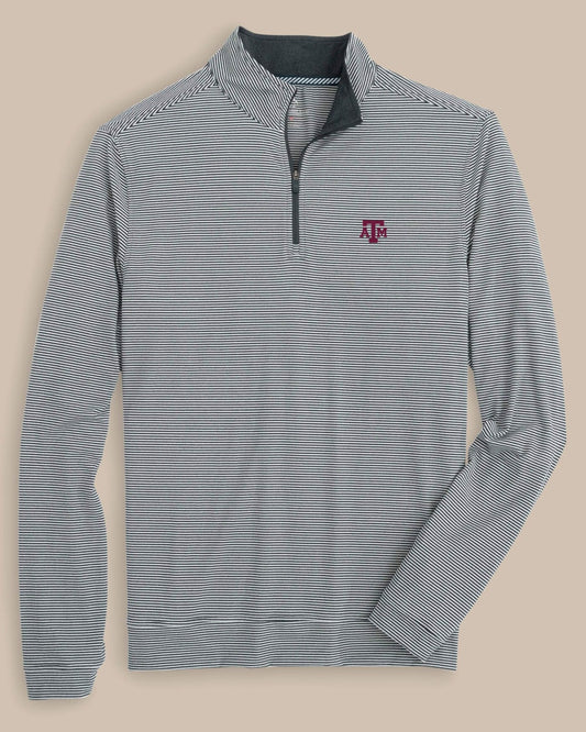 Texas A&M Aggies Stripe Heather Quarter Zip