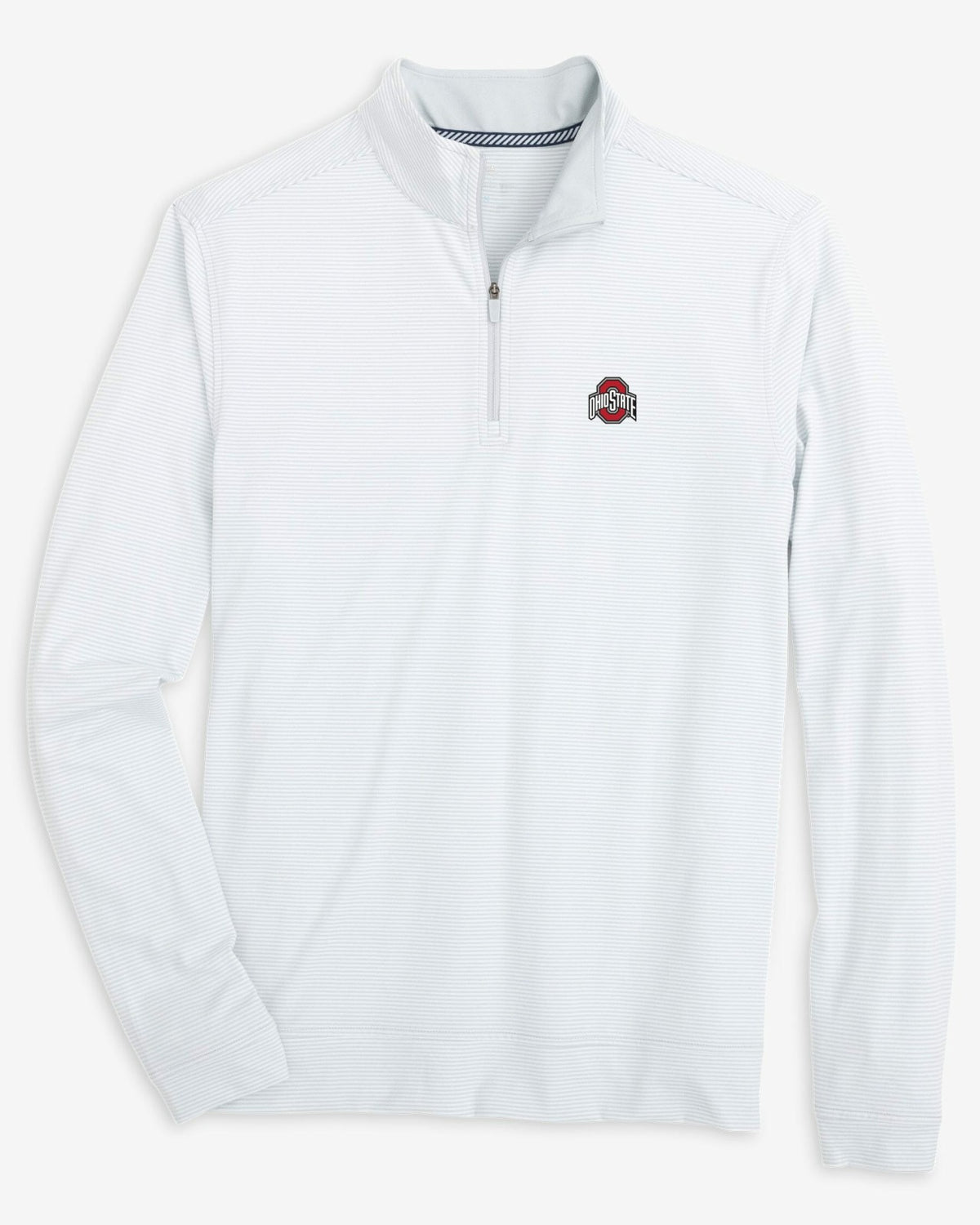 Ohio State Buckeyes Stripe Heather Quarter Zip