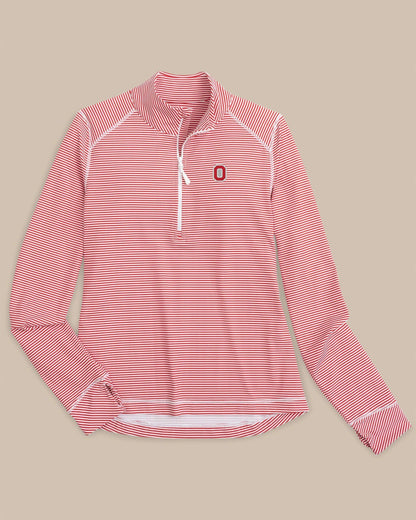 Ohio State Buckeyes Striped Quarter Zip