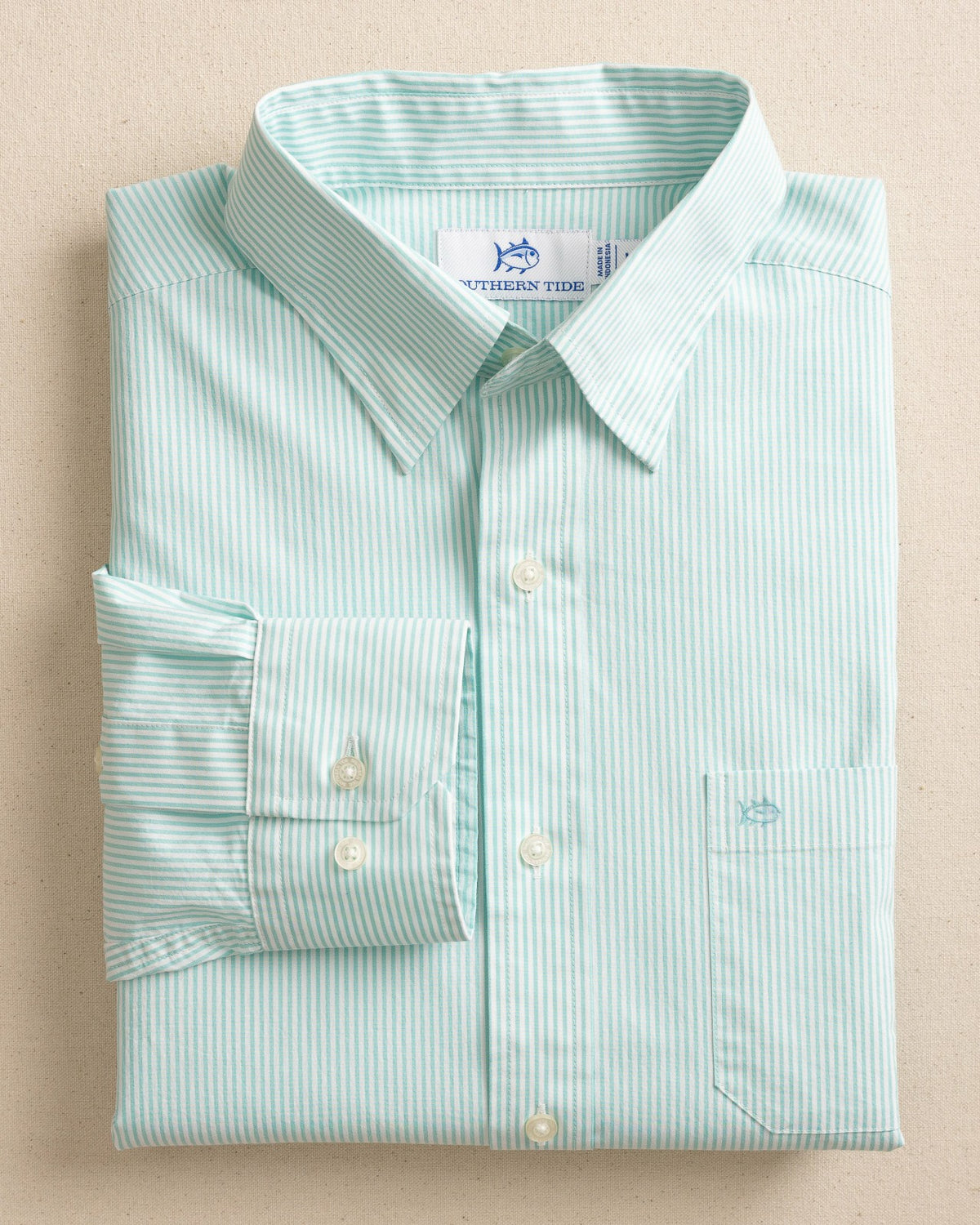 Charleston Mint Granby Stripe Long Sleeve Shirt