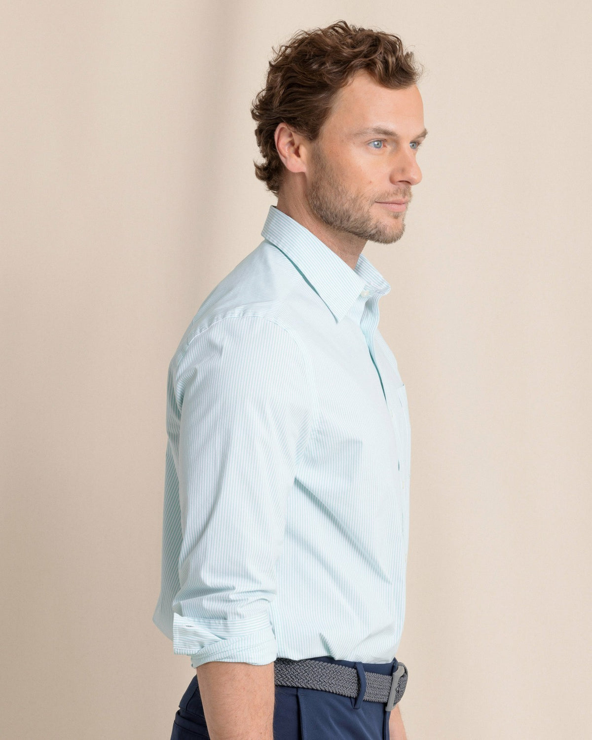 Charleston Mint Granby Stripe Long Sleeve Shirt