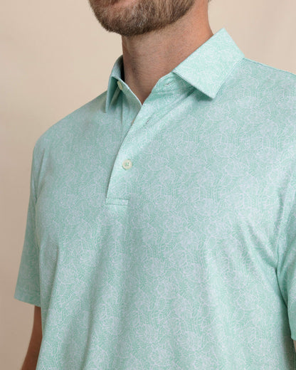 Driver Beach Palms Printed Polo