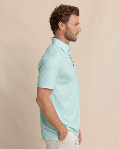 Driver Beach Palms Printed Polo