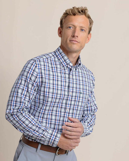 Charleston Master Plaid Long Sleeve Sport Shirt
