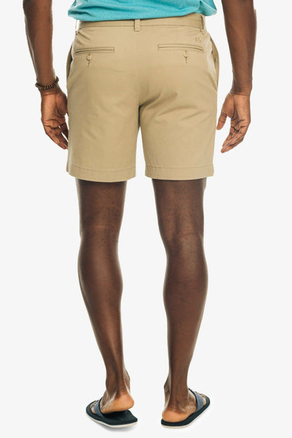 7 Inch Khaki Shorts - Channel Marker Fabric