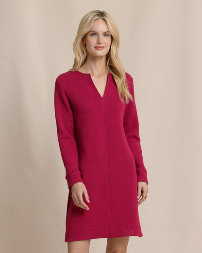 Cady Jacquard Dress - Carolina Plum