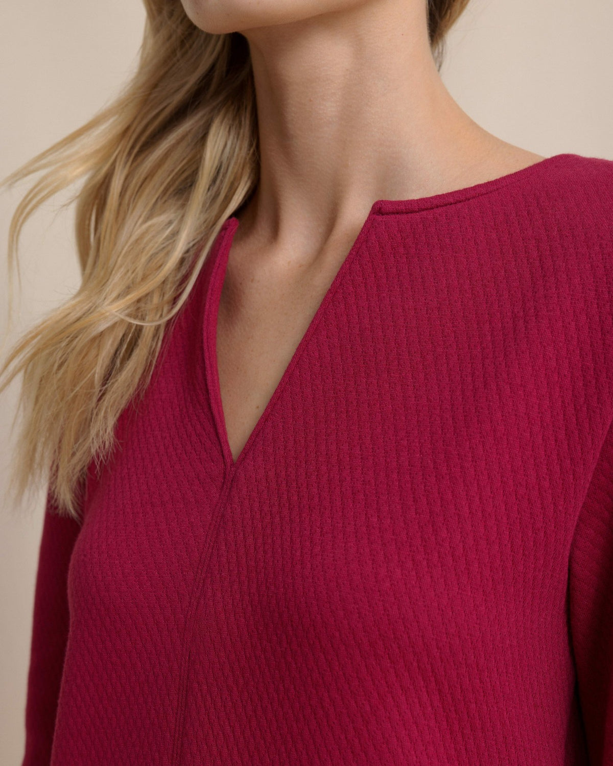 Cady Jacquard Dress - Carolina Plum