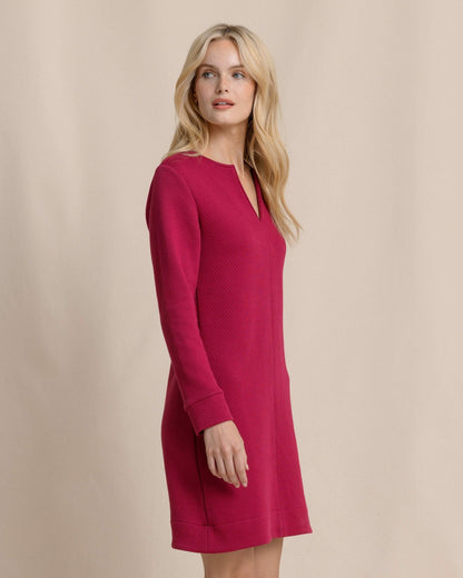 Cady Jacquard Dress - Carolina Plum