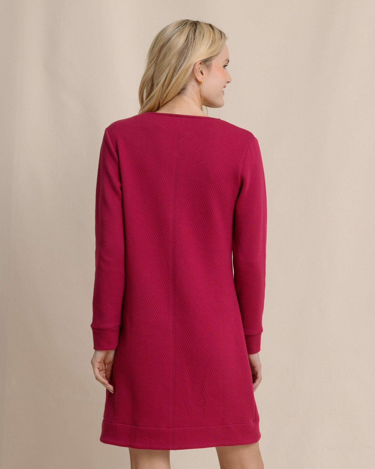 Cady Jacquard Dress - Carolina Plum