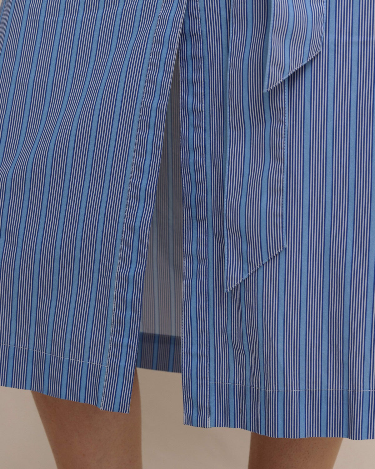 Trista Striped Midi Shirt Dress