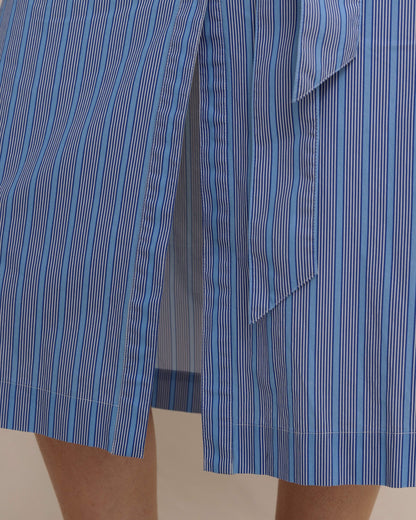 Trista Striped Midi Shirt Dress