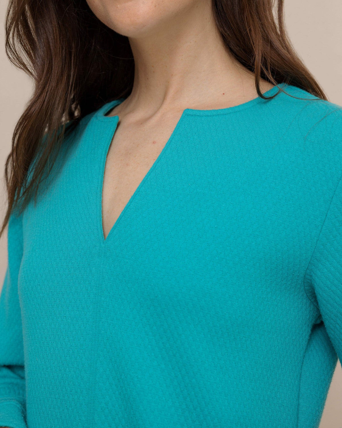 Cady Jacquard Dress - Spruce Shade