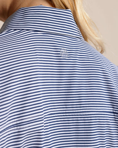 Kira Half Zip Stripe Pullover